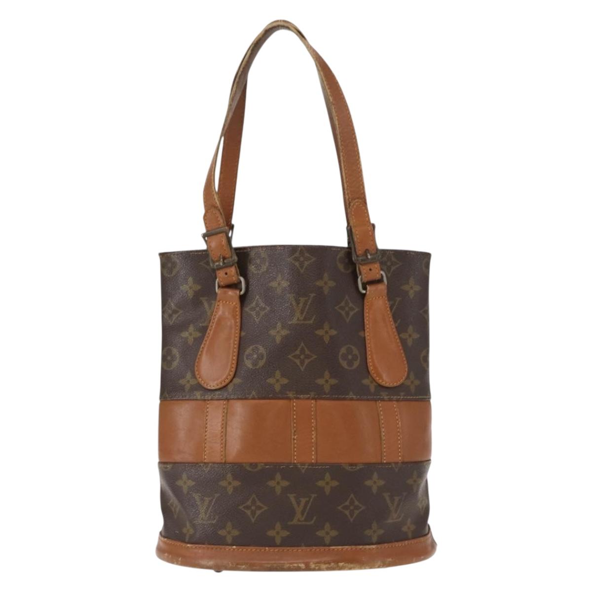 LOUIS VUITTON Monogram Bucket PM Shoulder Bag USA limited M42238 LV Auth 156954