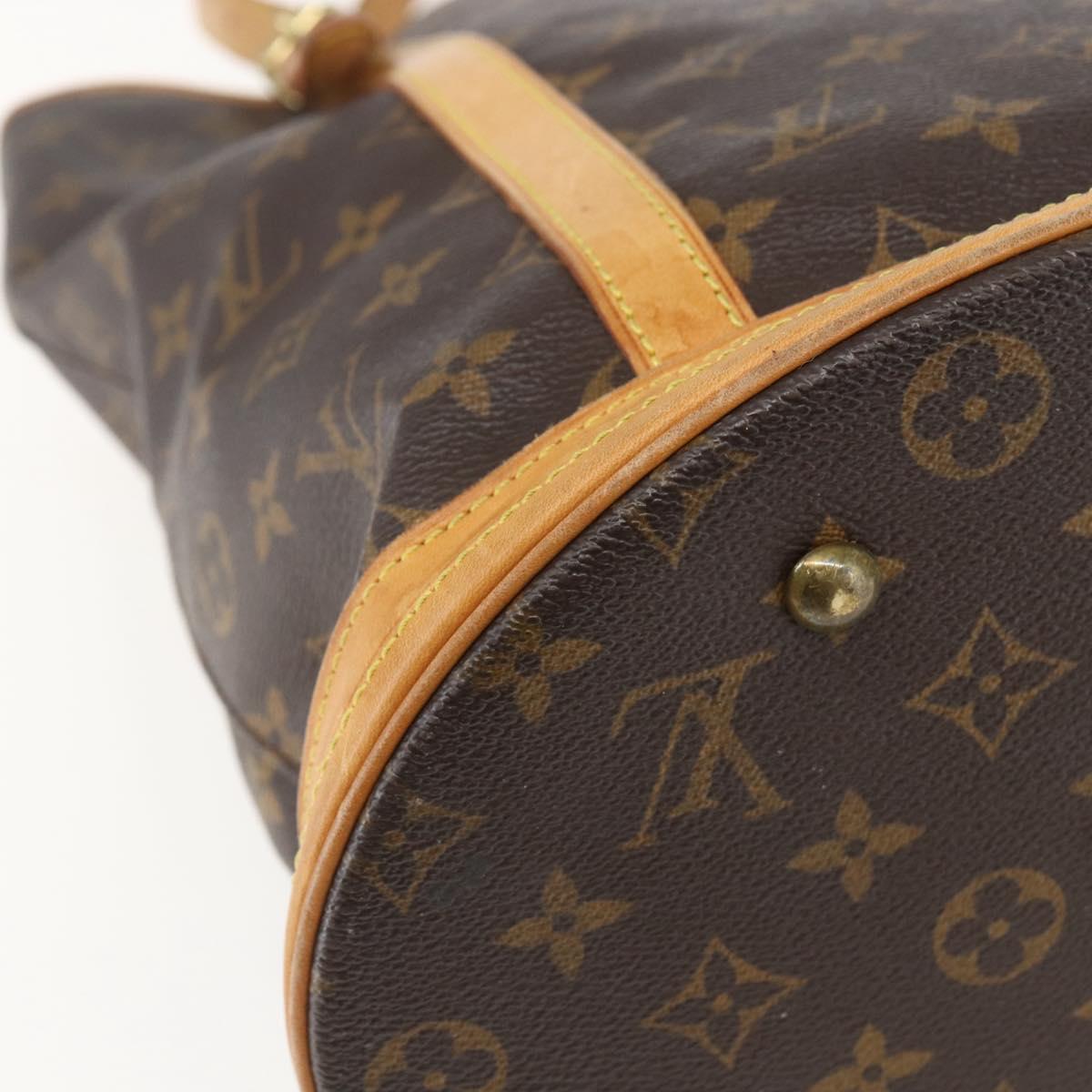 LOUIS VUITTON Monogram Bucket GM Shoulder Bag M42236 LV Auth 156957