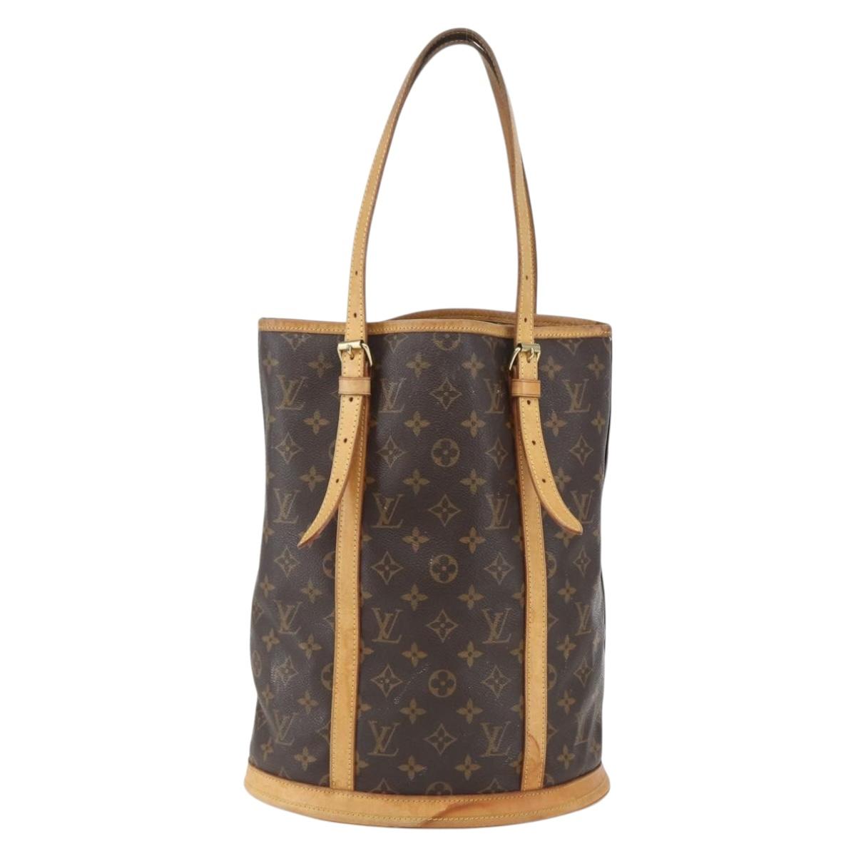 LOUIS VUITTON Monogram Bucket GM Shoulder Bag M42236 LV Auth 156957