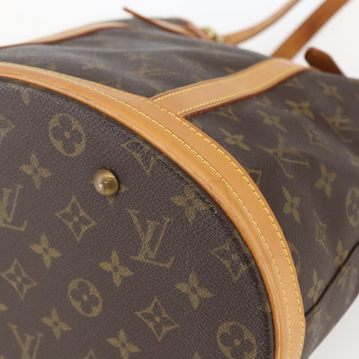 LOUIS VUITTON Monogram Bucket GM Shoulder Bag M42236 LV Auth 156975