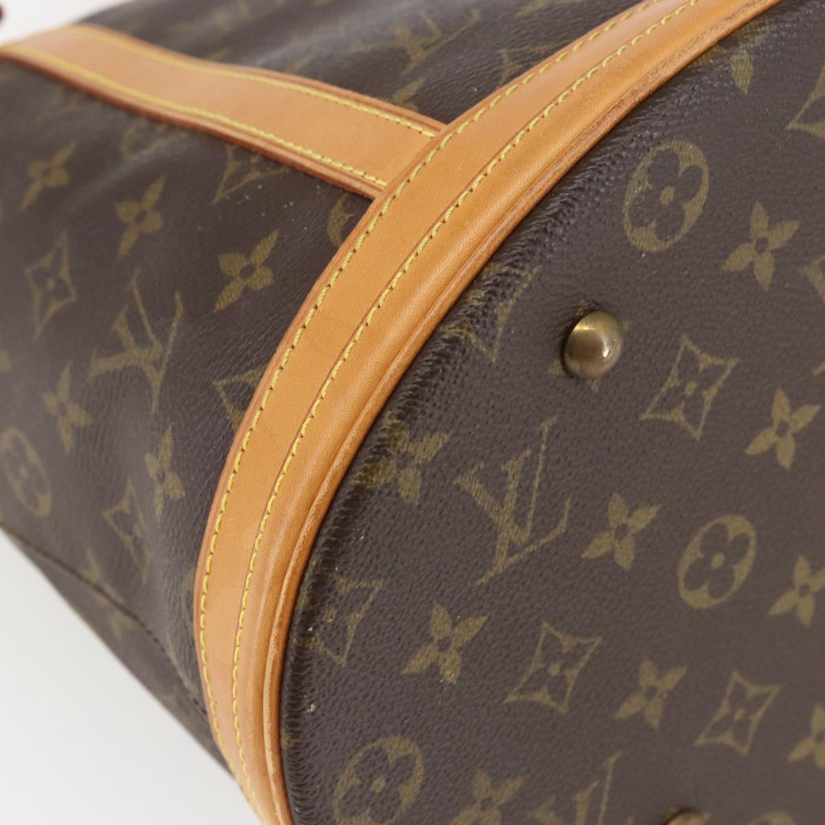 LOUIS VUITTON Monogram Bucket GM Shoulder Bag M42236 LV Auth 156975