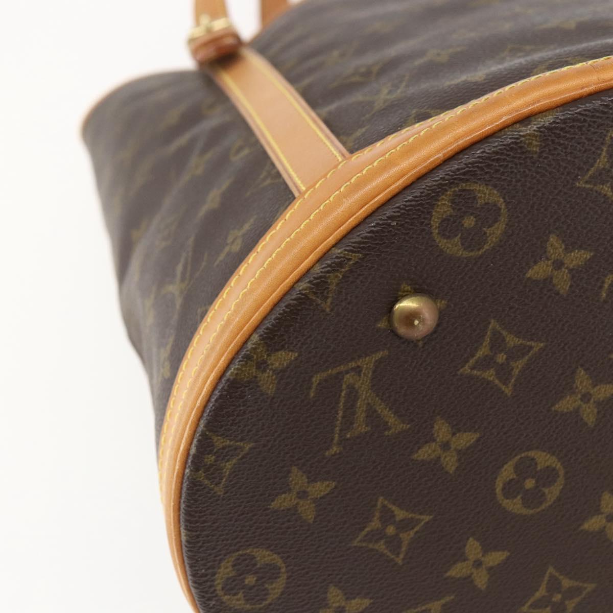 LOUIS VUITTON Monogram Bucket GM Shoulder Bag M42236 LV Auth 156975