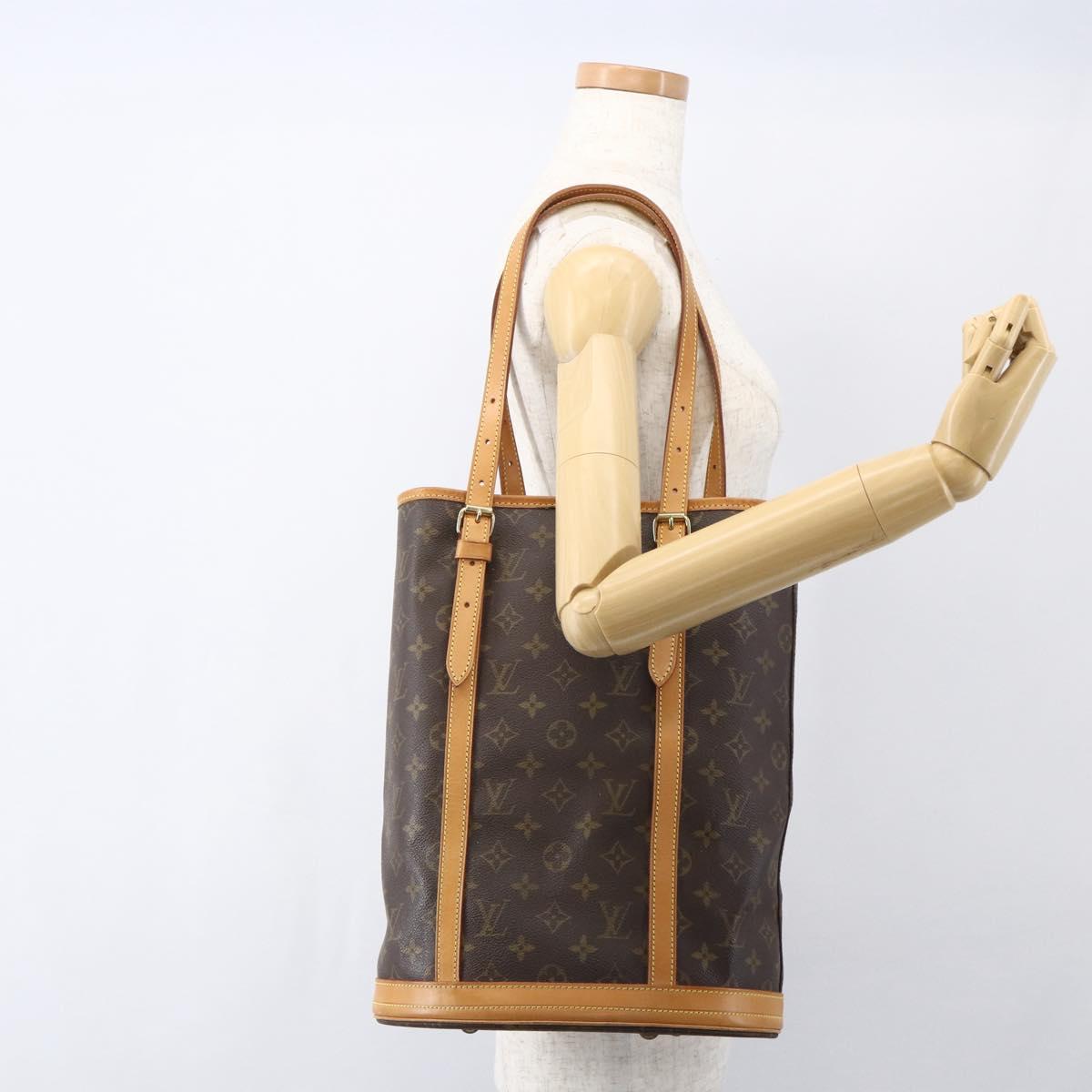 LOUIS VUITTON Monogram Bucket GM Shoulder Bag M42236 LV Auth 156975