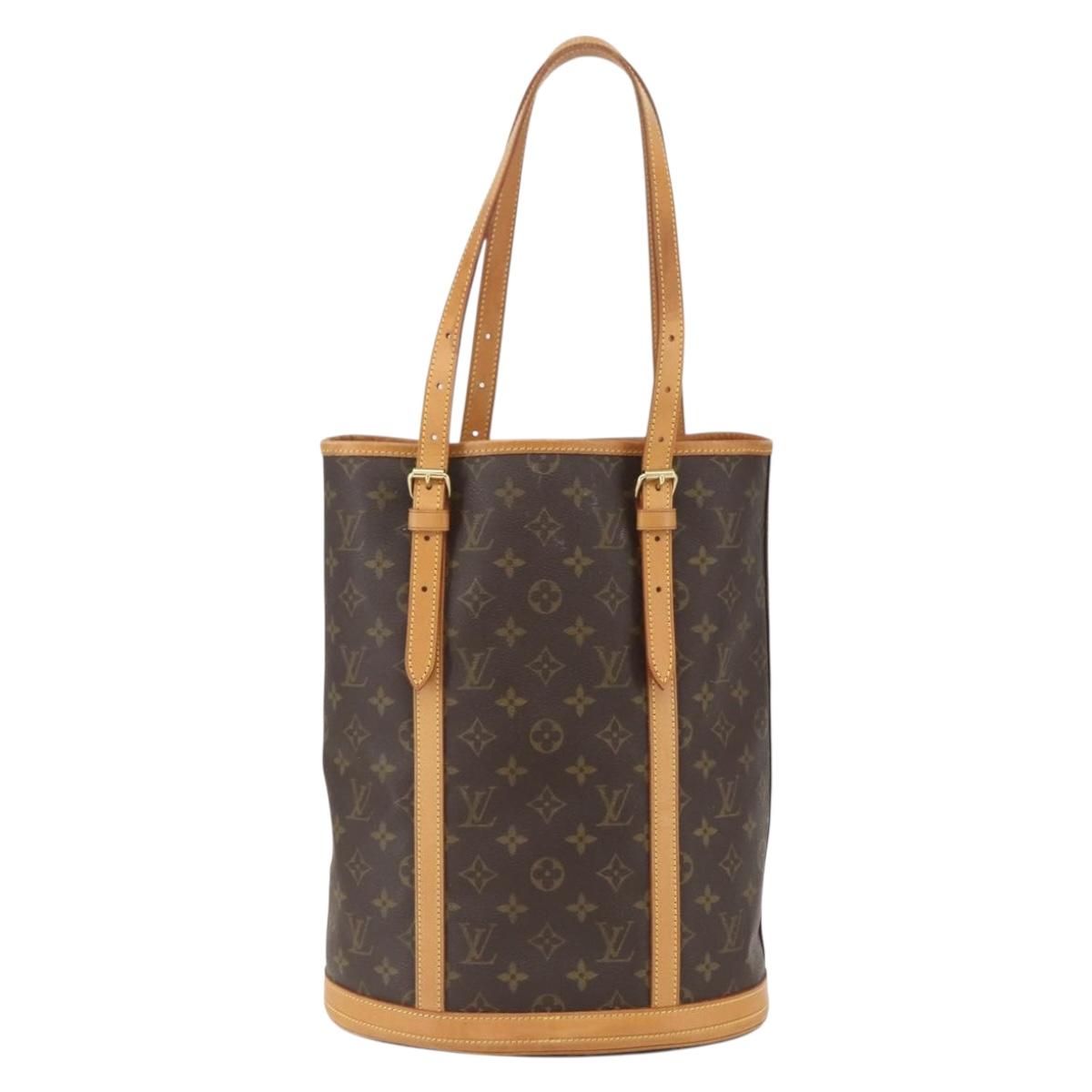 LOUIS VUITTON Monogram Bucket GM Shoulder Bag M42236 LV Auth 156975