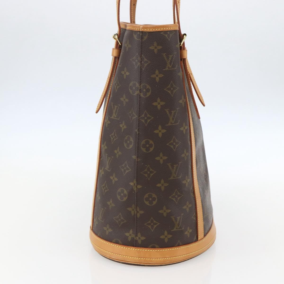 LOUIS VUITTON Monogram Bucket GM Shoulder Bag M42236 LV Auth 156975