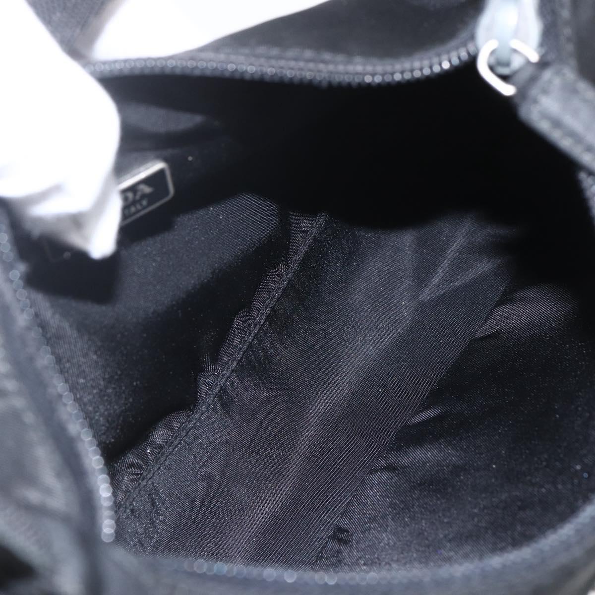 PRADA Hand Pouch Nylon Black Auth 156979