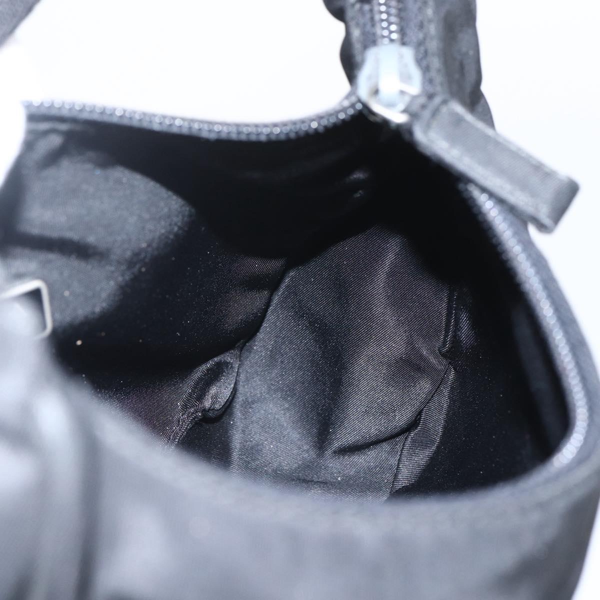 PRADA Hand Pouch Nylon Black Auth 156979
