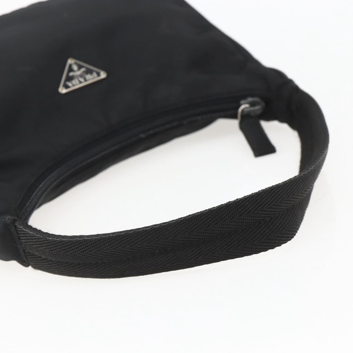 PRADA Hand Pouch Nylon Black Auth 156979