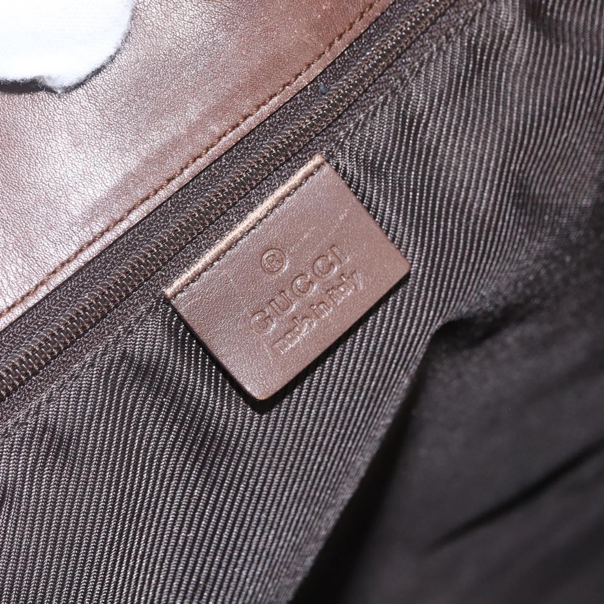 GUCCI GG Canvas Tote Bag Beige Silver 31243 Auth 156980