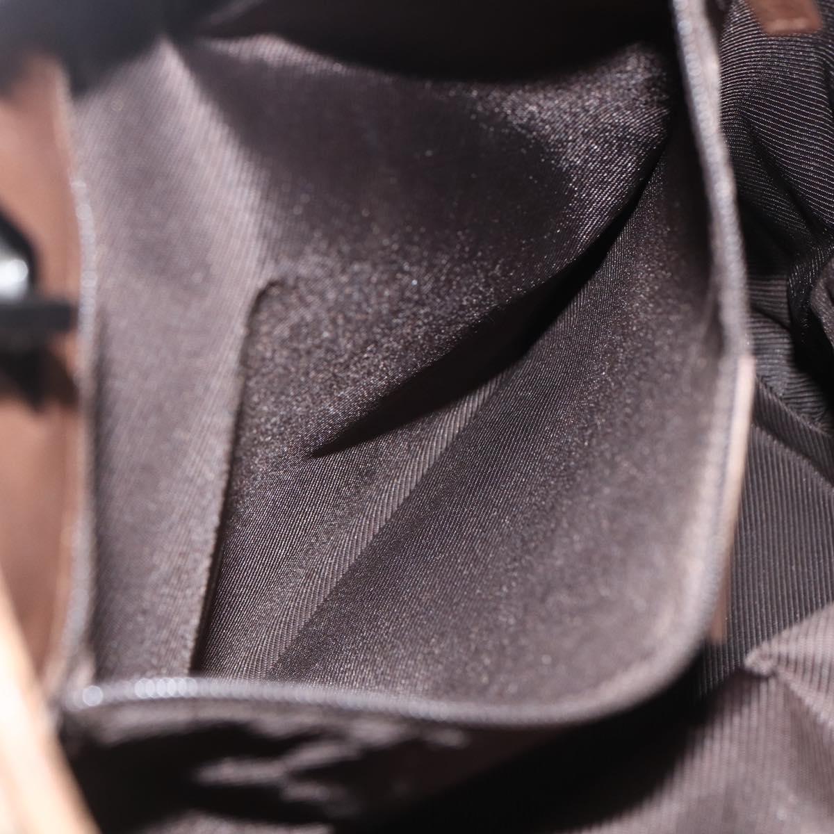 GUCCI GG Canvas Tote Bag Beige Silver 31243 Auth 156980