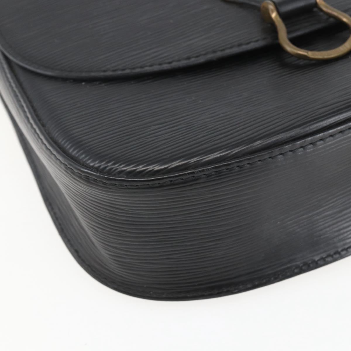 LOUIS VUITTON Epi Saint Cloud GM Shoulder Bag Black Noir M52192 LV Auth 156981