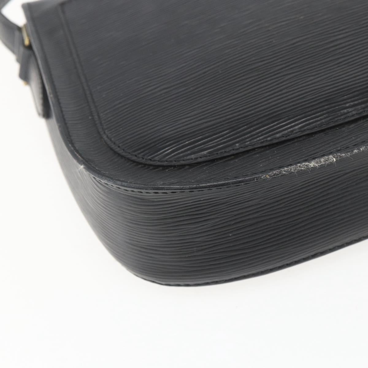 LOUIS VUITTON Epi Saint Cloud GM Shoulder Bag Black Noir M52192 LV Auth 156981