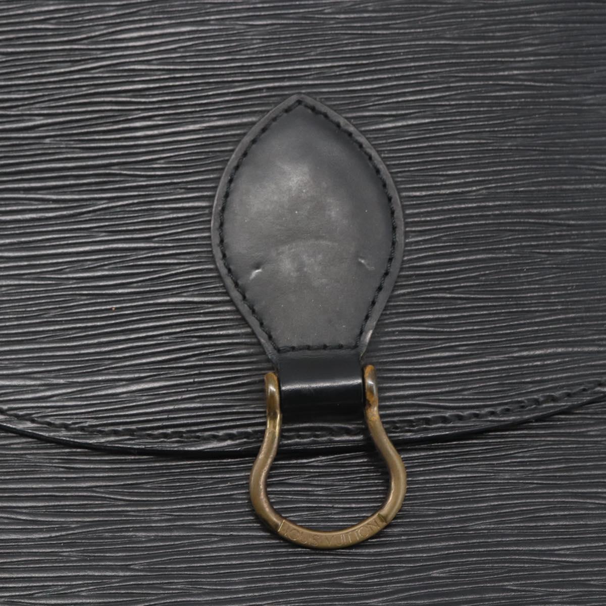 LOUIS VUITTON Epi Saint Cloud GM Shoulder Bag Black Noir M52192 LV Auth 156981