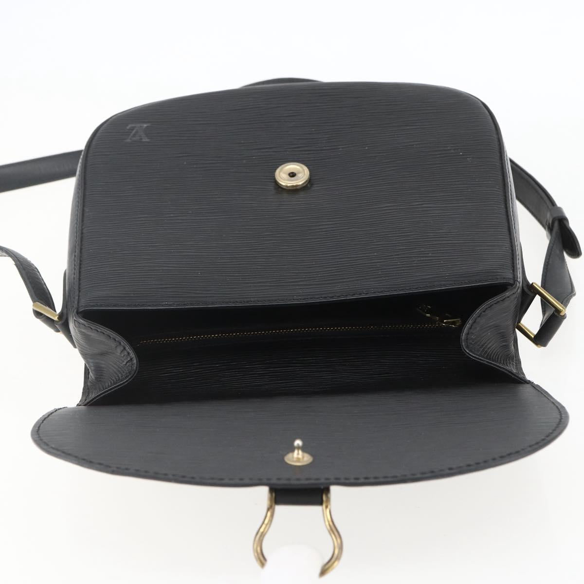 LOUIS VUITTON Epi Saint Cloud GM Shoulder Bag Black Noir M52192 LV Auth 156981