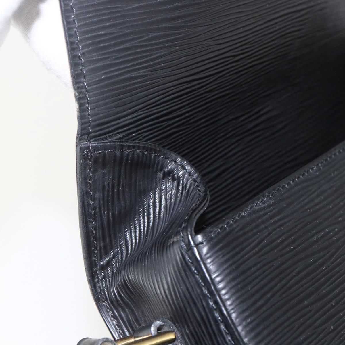 LOUIS VUITTON Epi Saint Cloud GM Shoulder Bag Black Noir M52192 LV Auth 156981