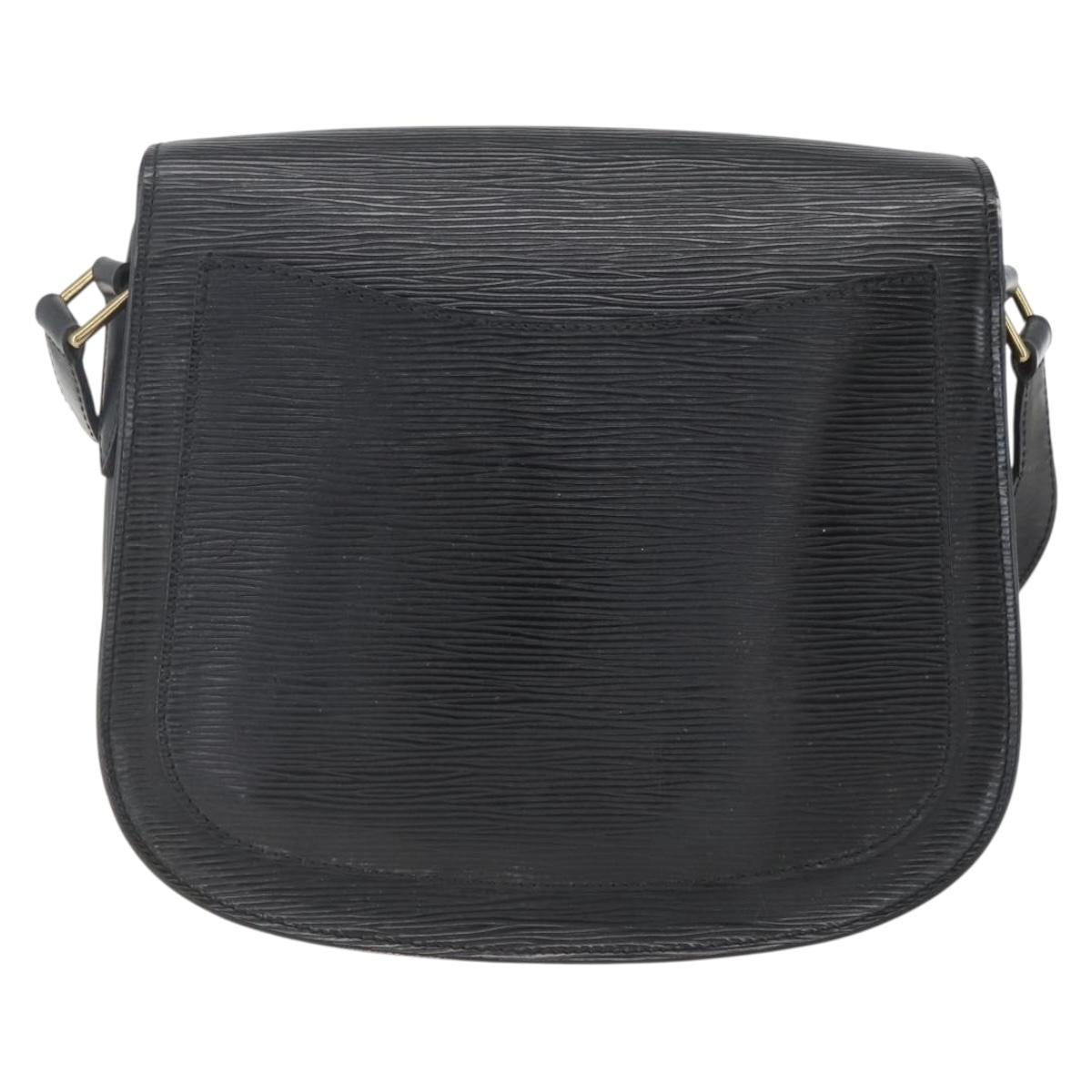 LOUIS VUITTON Epi Saint Cloud GM Shoulder Bag Black Noir M52192 LV Auth 156981