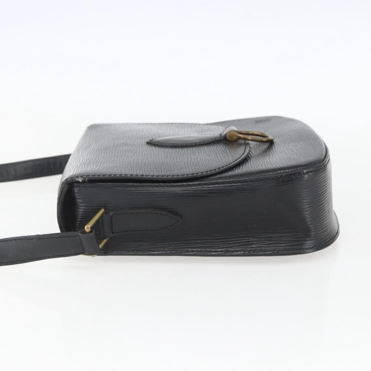 LOUIS VUITTON Epi Saint Cloud GM Shoulder Bag Black Noir M52192 LV Auth 156981