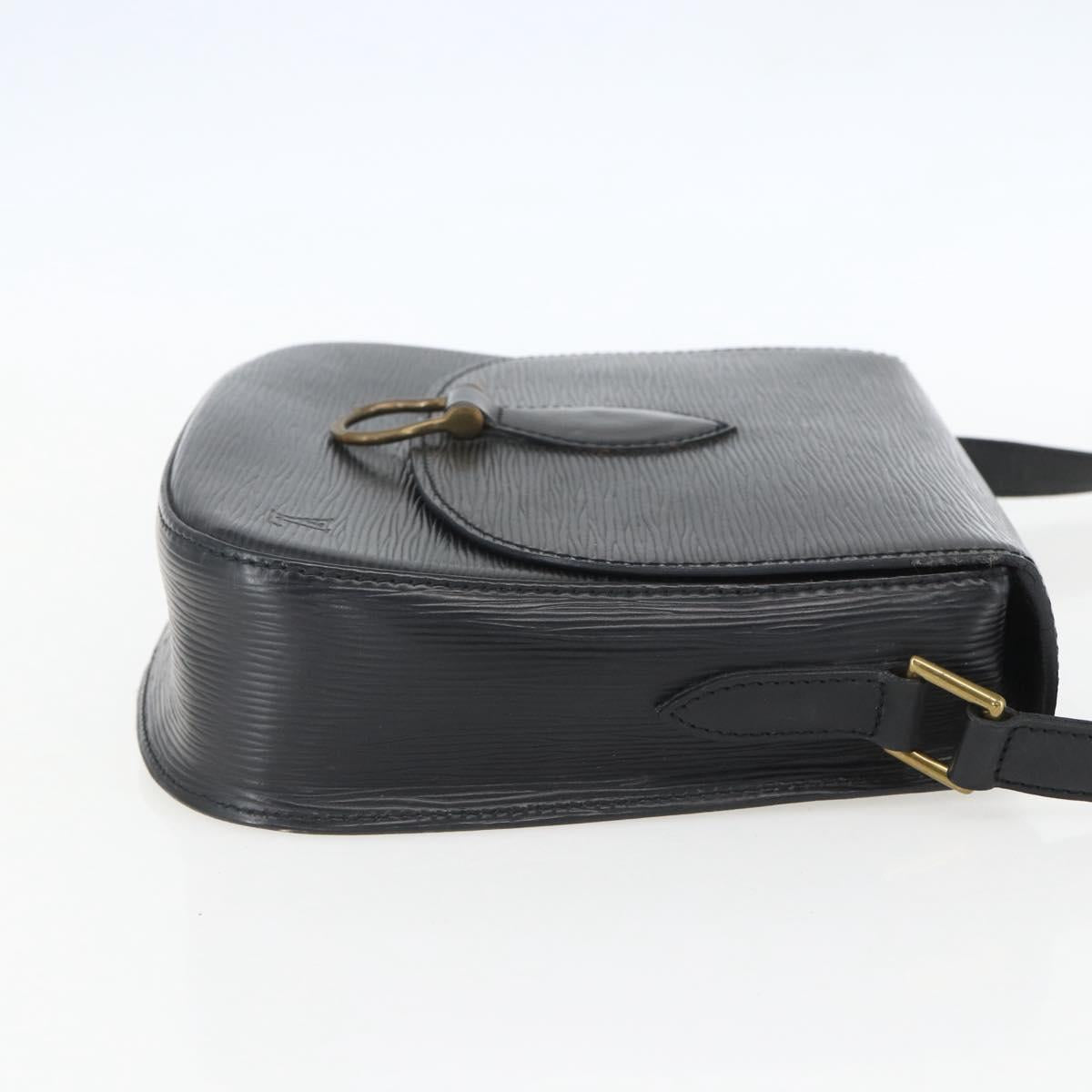 LOUIS VUITTON Epi Saint Cloud GM Shoulder Bag Black Noir M52192 LV Auth 156981