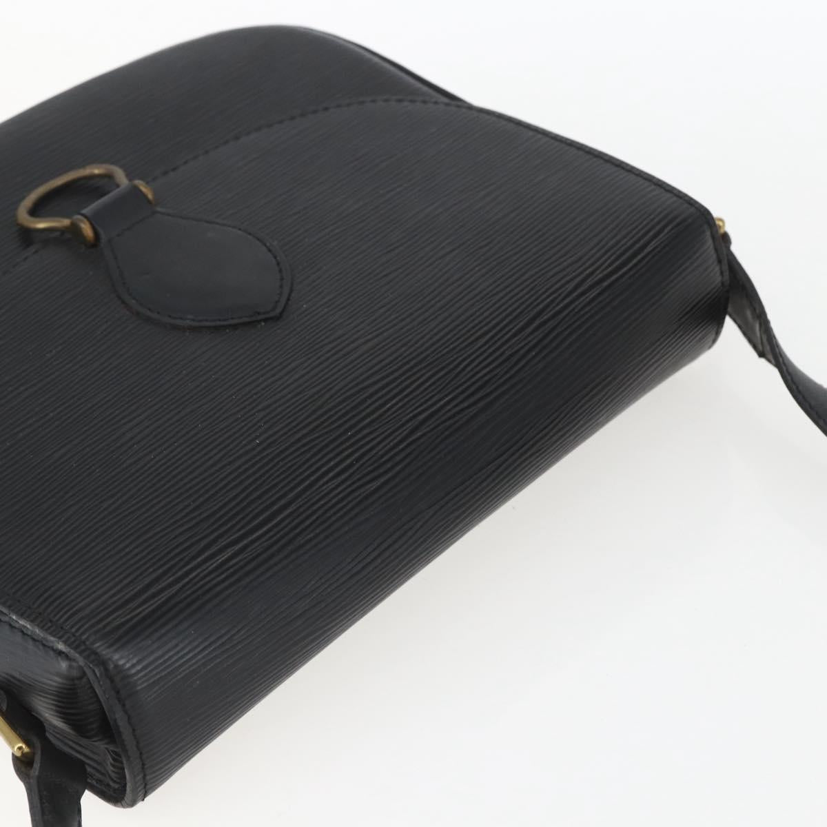 LOUIS VUITTON Epi Saint Cloud GM Shoulder Bag Black Noir M52192 LV Auth 156981