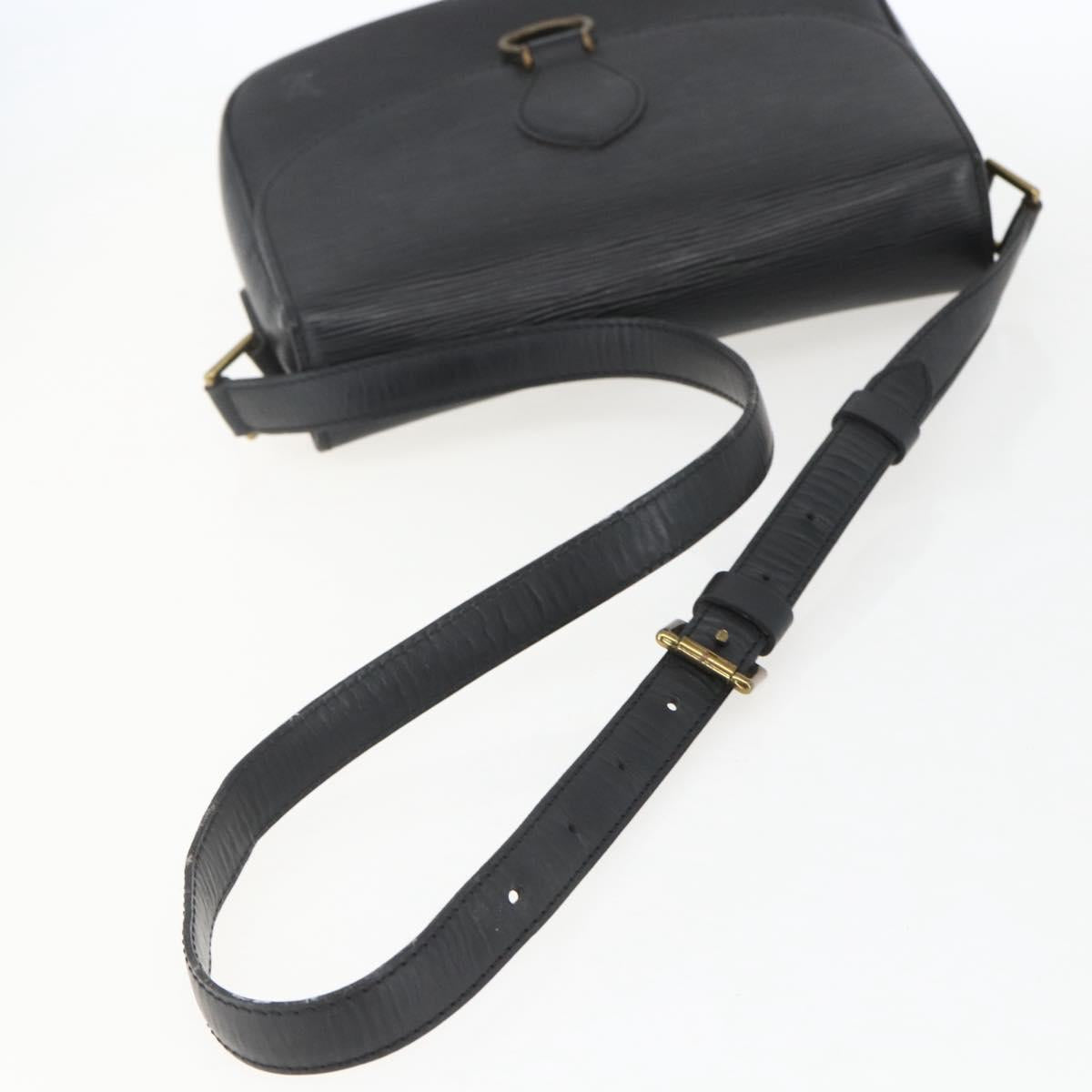LOUIS VUITTON Epi Saint Cloud GM Shoulder Bag Black Noir M52192 LV Auth 156981