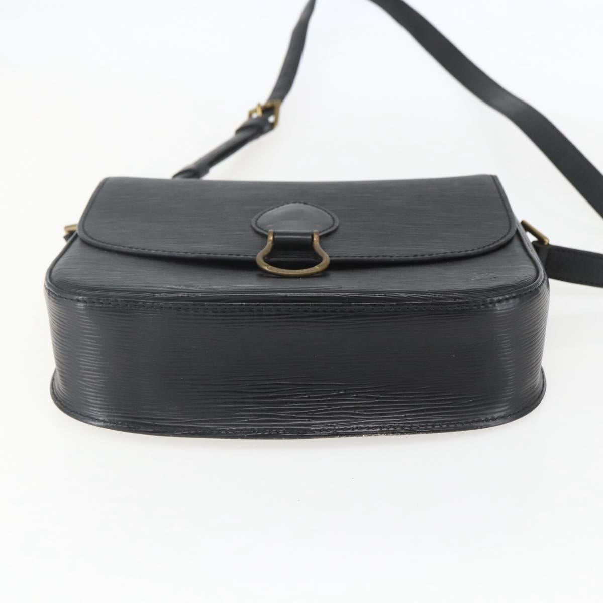 LOUIS VUITTON Epi Saint Cloud GM Shoulder Bag Black Noir M52192 LV Auth 156981