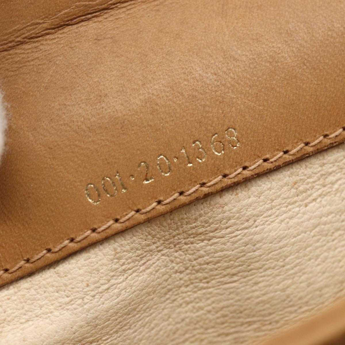 GUCCI Micro GG Supreme Shoulder Bag PVC Beige Gold 001 20 1368 Auth 156987