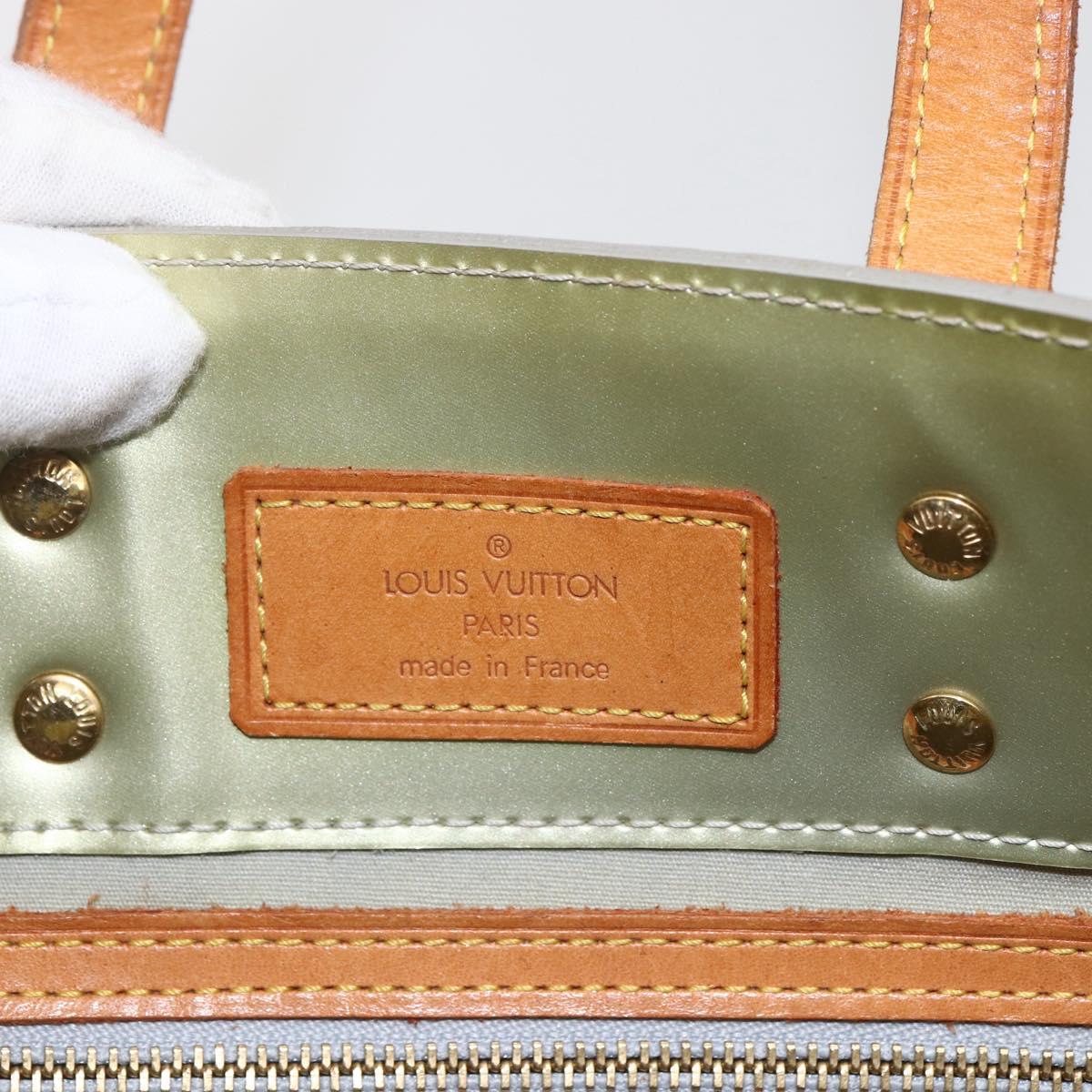 LOUIS VUITTON Monogram Vernis Reade PM Hand Bag Gris M91145 LV Auth 156990