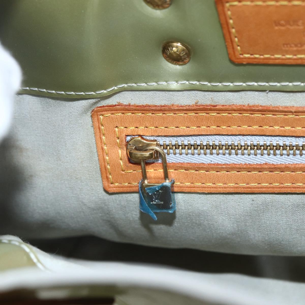 LOUIS VUITTON Monogram Vernis Reade PM Hand Bag Gris M91145 LV Auth 156990