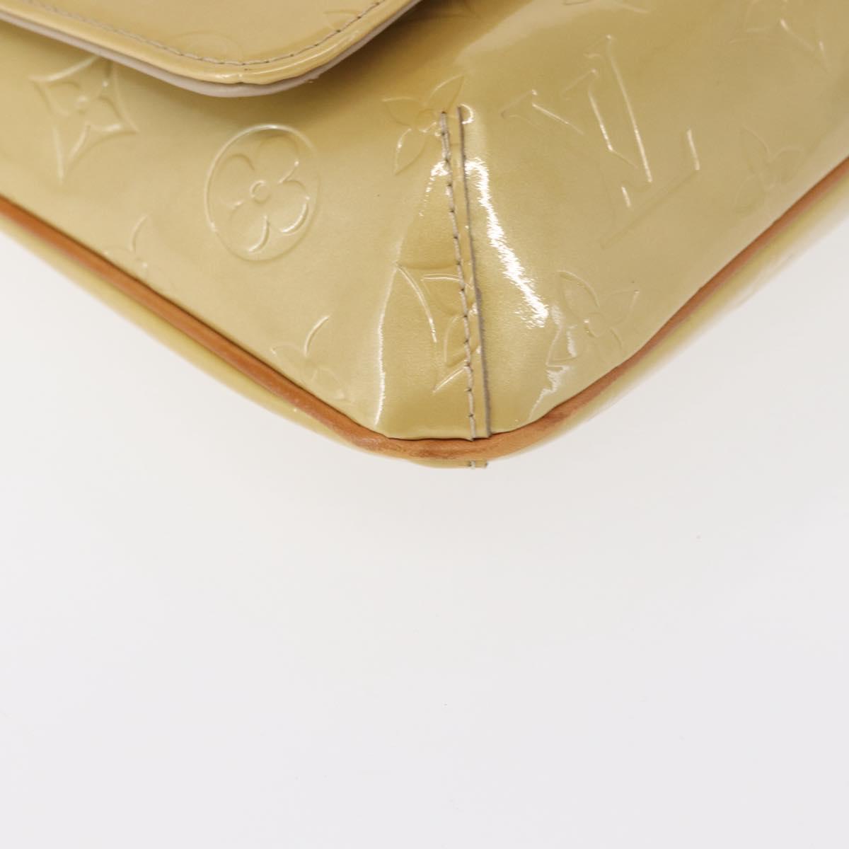 LOUIS VUITTON Monogram Vernis Thompson Street Bag Beige M91301 LV Auth 156991