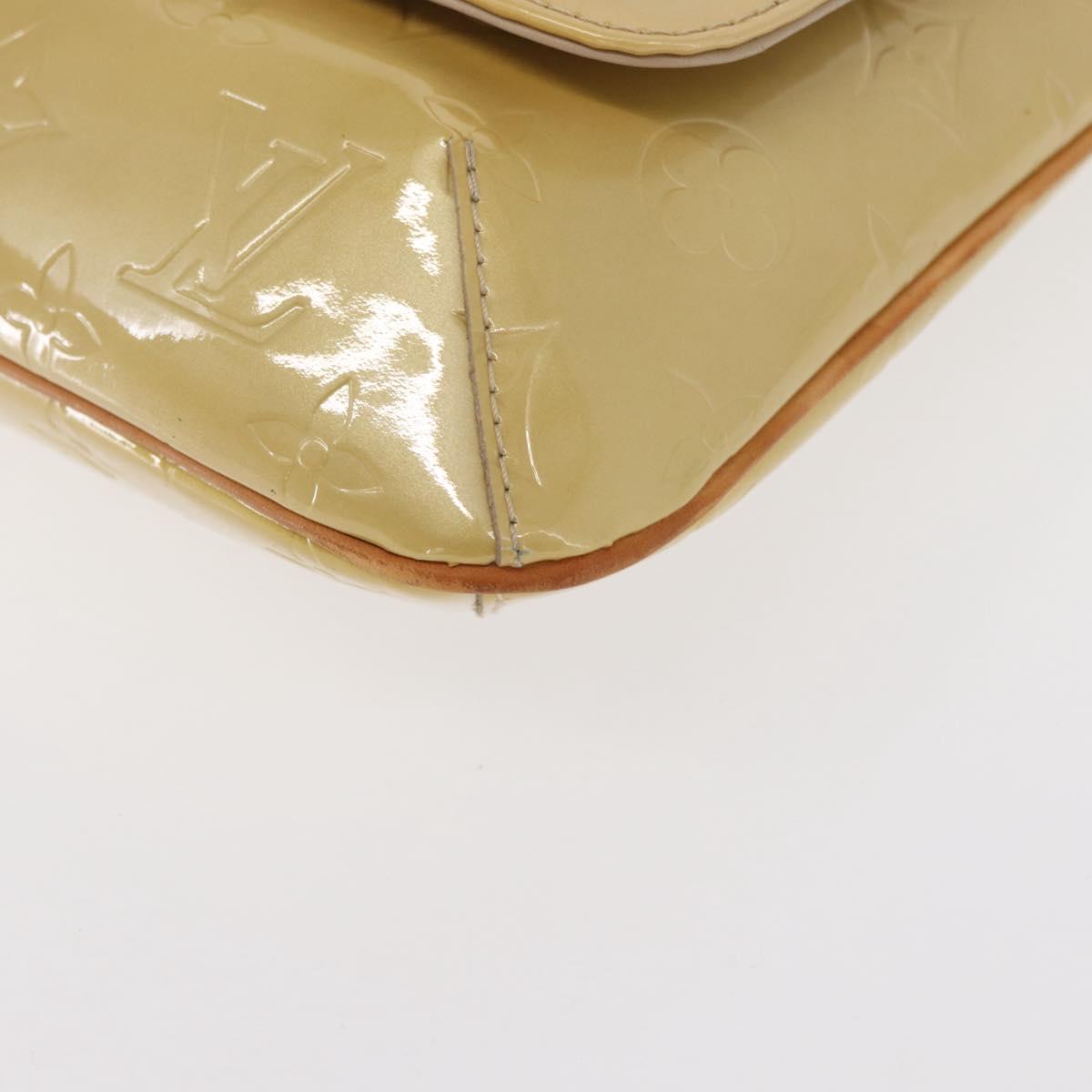 LOUIS VUITTON Monogram Vernis Thompson Street Bag Beige M91301 LV Auth 156991