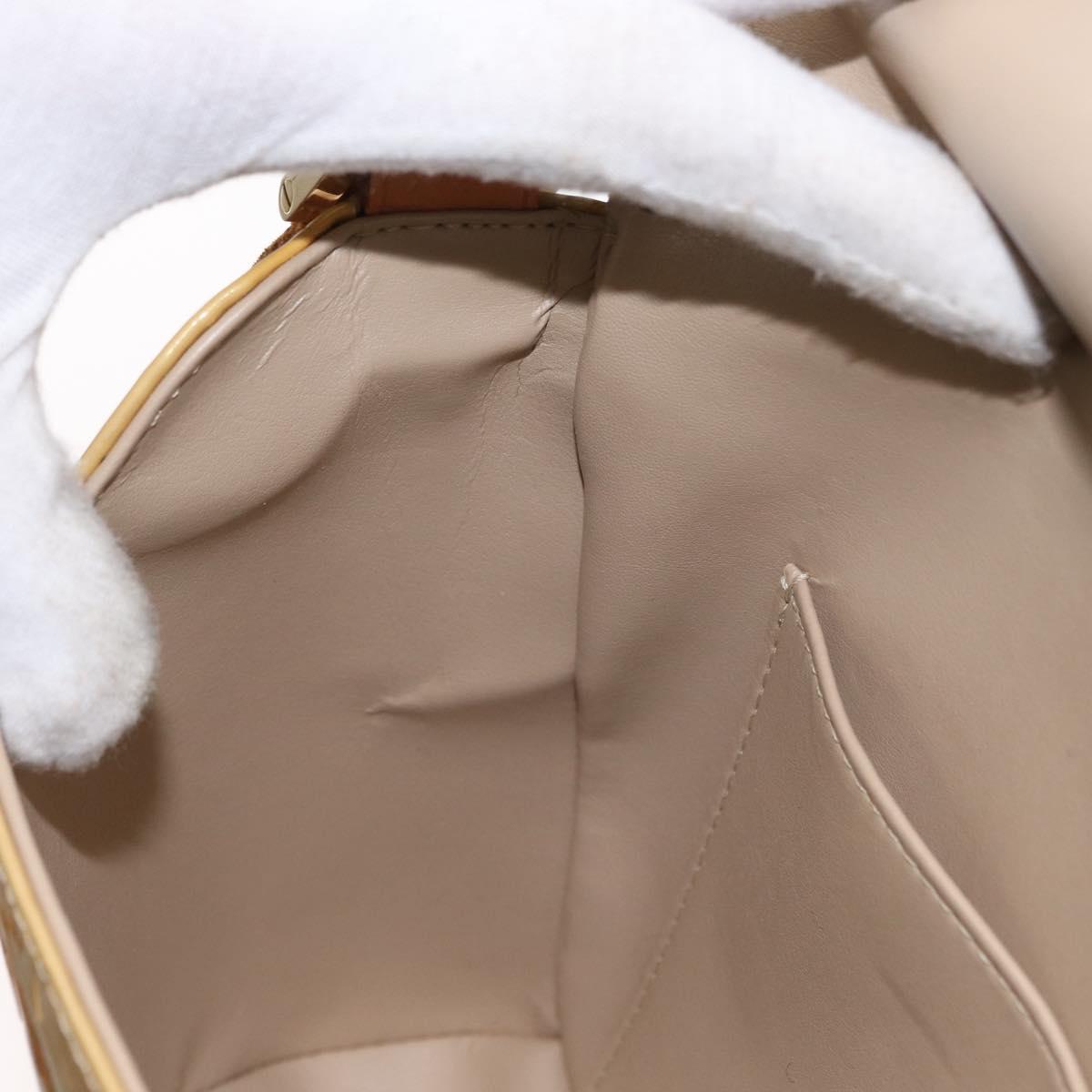 LOUIS VUITTON Monogram Vernis Thompson Street Bag Beige M91301 LV Auth 156991