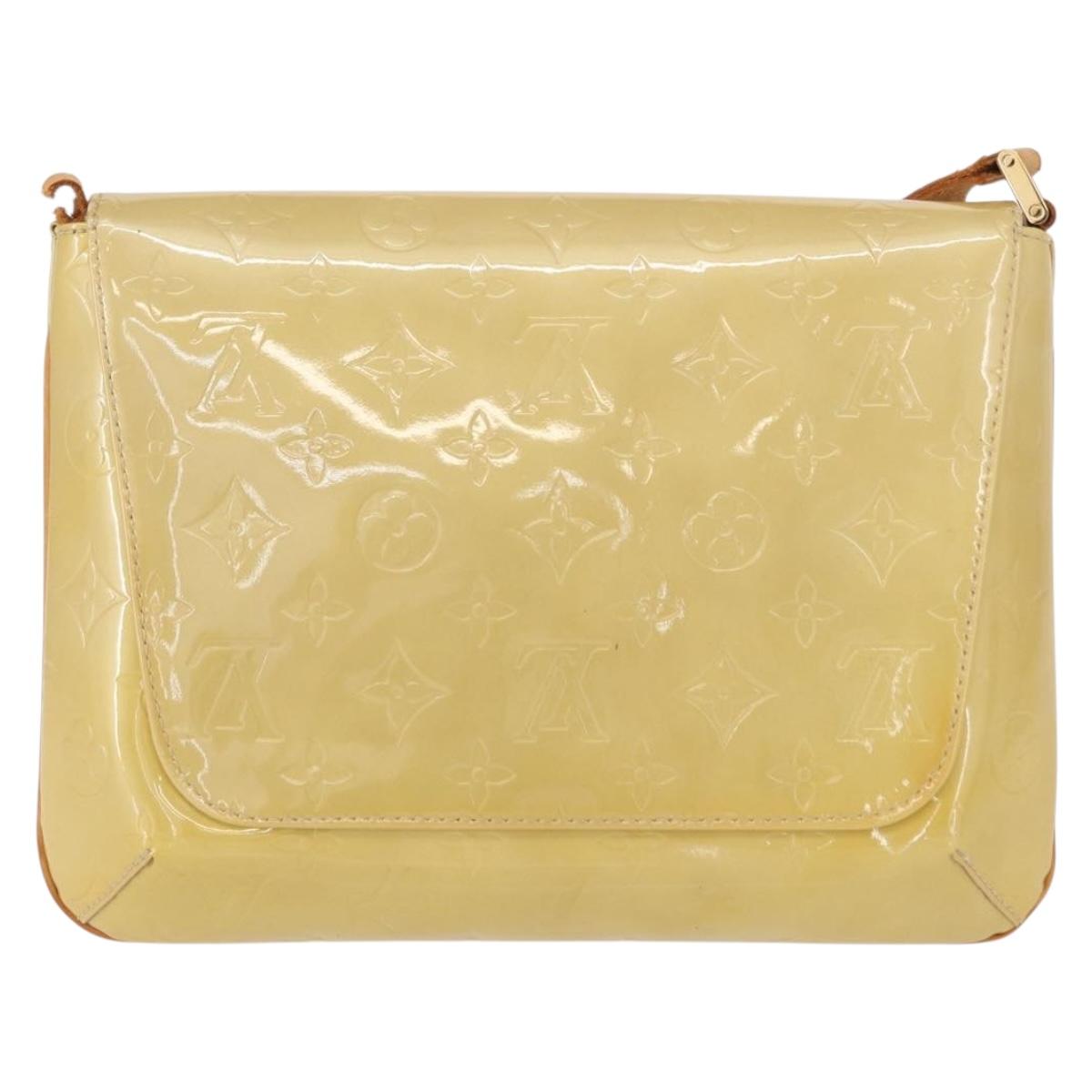 LOUIS VUITTON Monogram Vernis Thompson Street Bag Beige M91301 LV Auth 156991