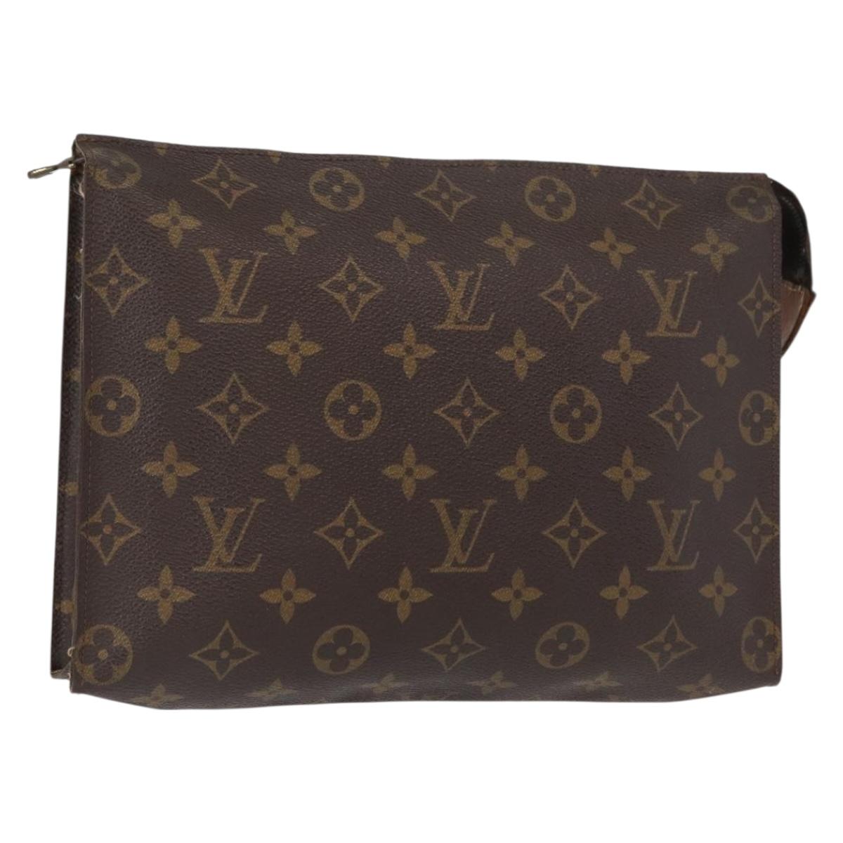 LOUIS VUITTON Monogram Poche Toilette 26 Pouch M47542 LV Auth 157005