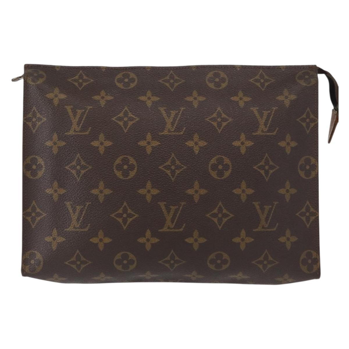 LOUIS VUITTON Monogram Poche Toilette 26 Pouch M47542 LV Auth 157005