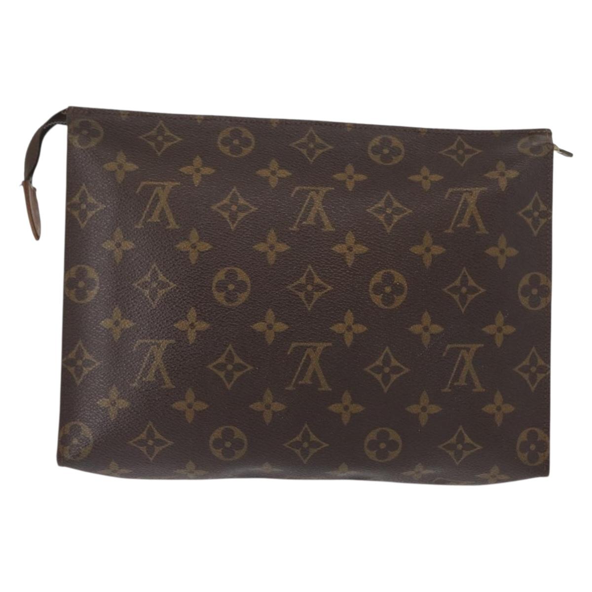 LOUIS VUITTON Monogram Poche Toilette 26 Pouch M47542 LV Auth 157005