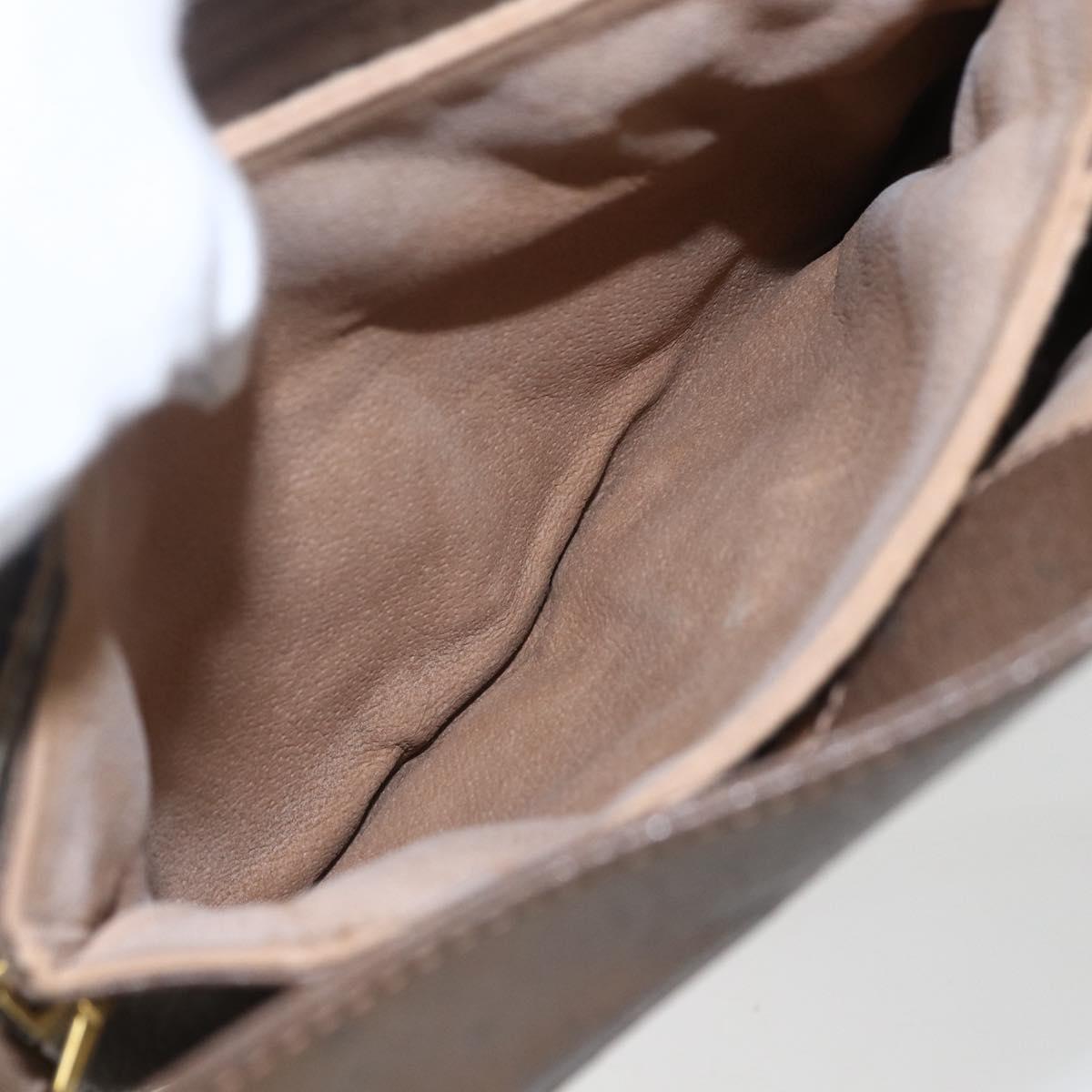 GUCCI GG Supreme Web Sherry Line Bag PVC Beige Gold 10 02 037 Auth 157006