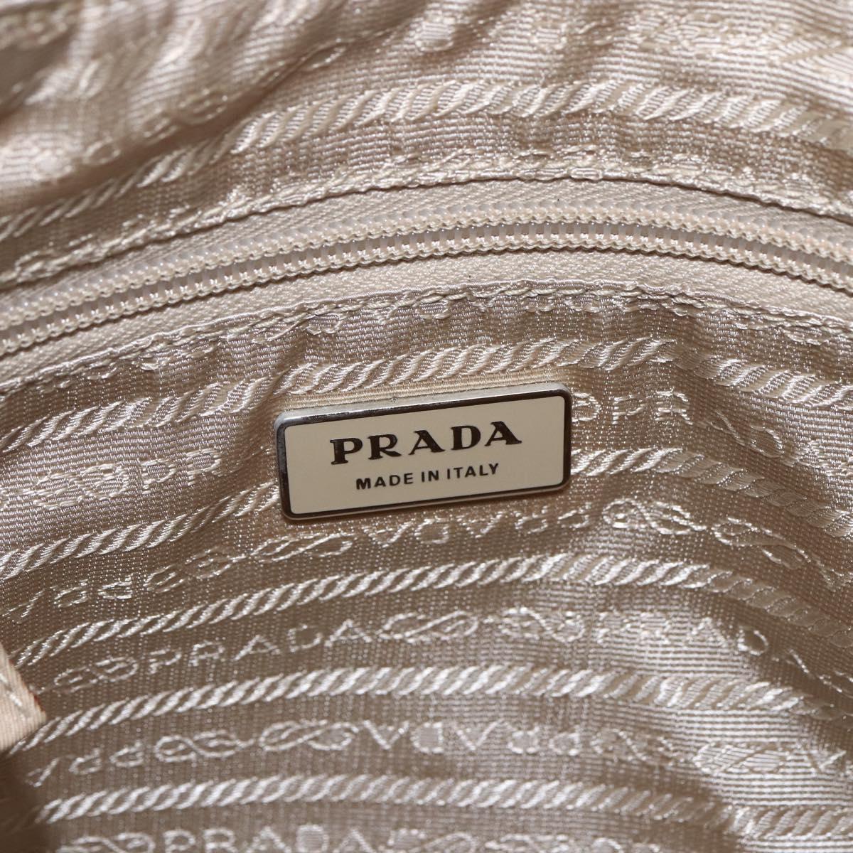 PRADA Shoulder Bag Nylon Pink Silver Auth 157013