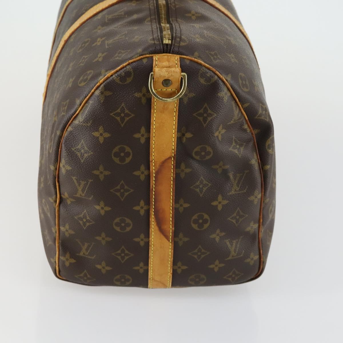 LOUIS VUITTON Monogram Keepall Bandouliere 50 Boston Bag M41416 LV Auth 157024