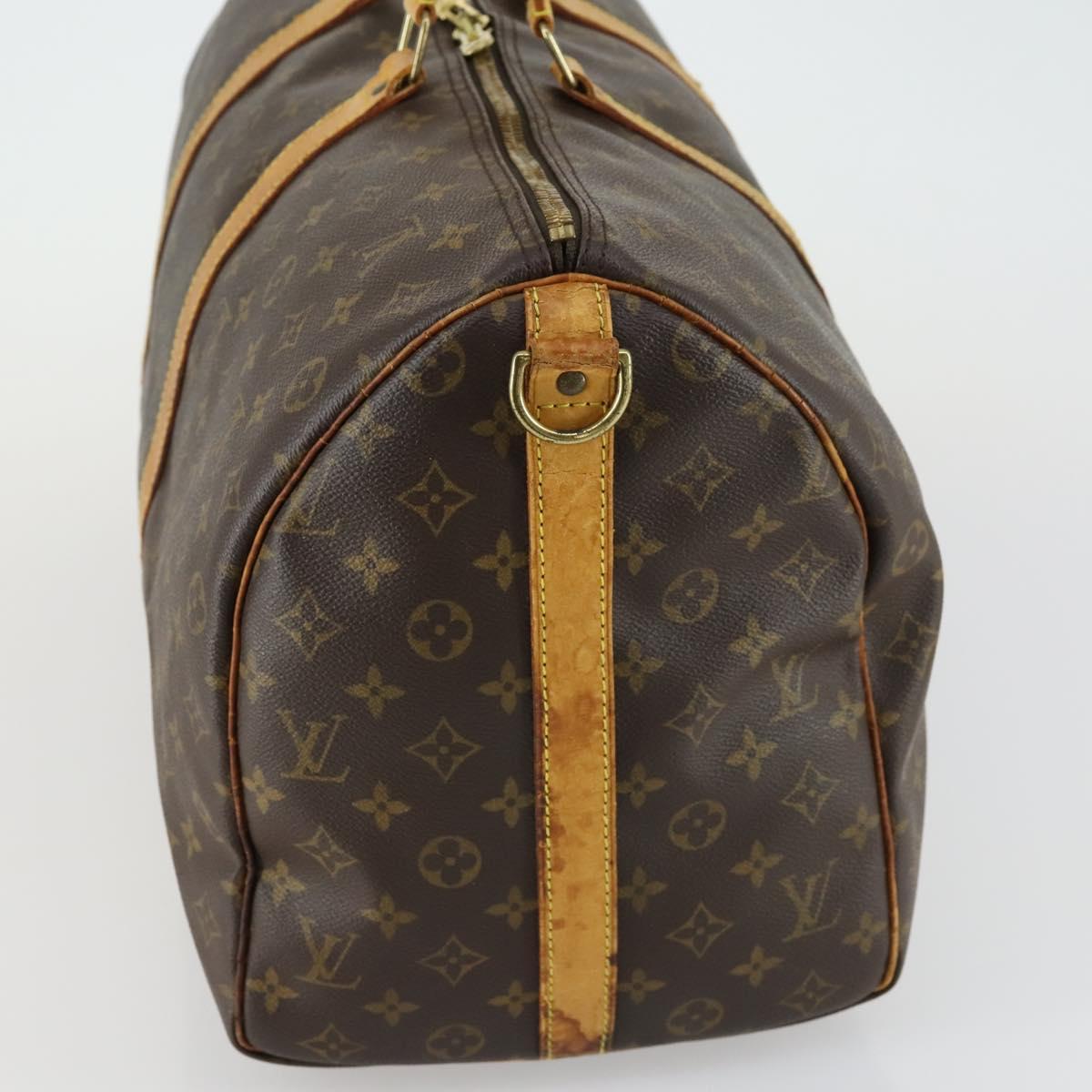 LOUIS VUITTON Monogram Keepall Bandouliere 50 Boston Bag M41416 LV Auth 157024