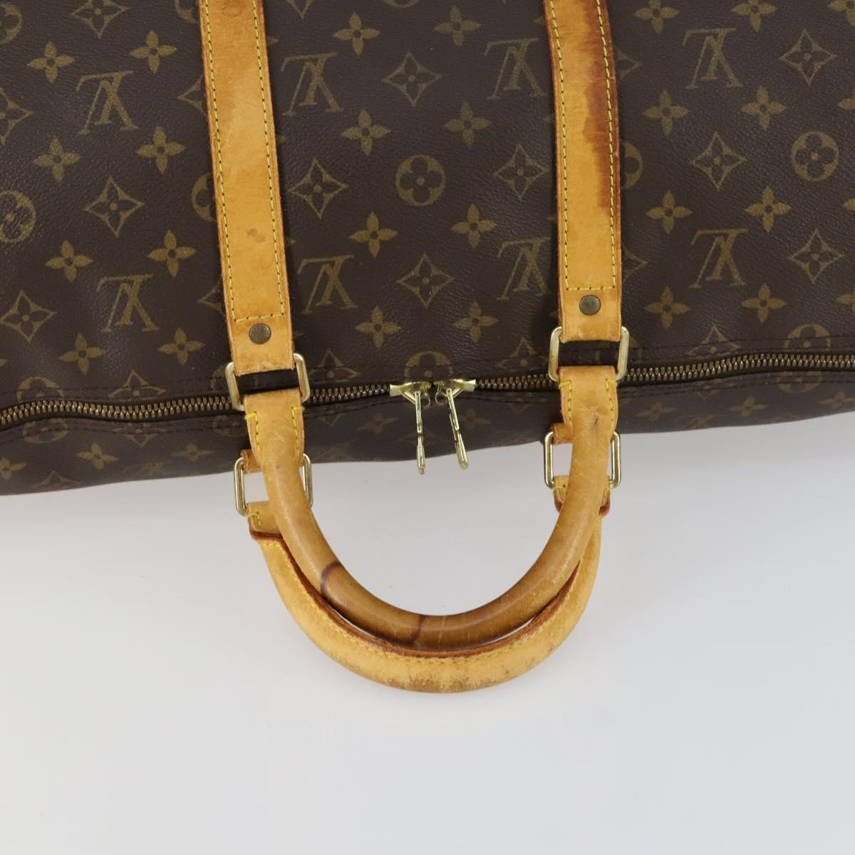 LOUIS VUITTON Monogram Keepall Bandouliere 50 Boston Bag M41416 LV Auth 157024