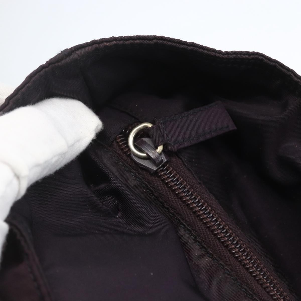 PRADA Tote Bag Nylon Purple Gold Auth 157027