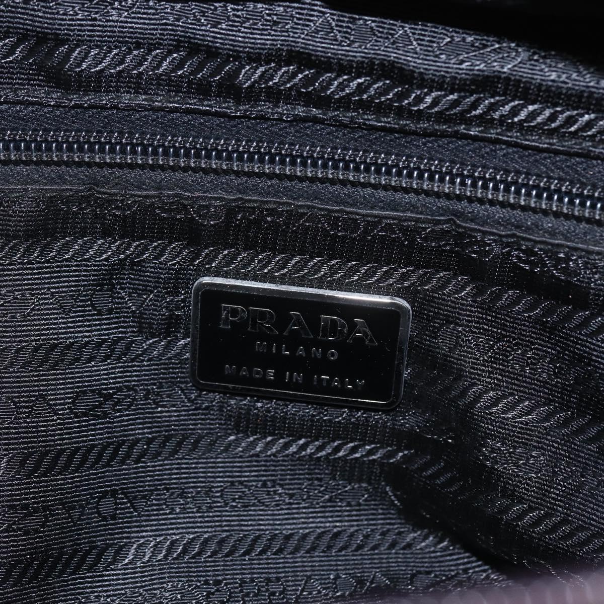 PRADA Tote Bag Nylon Purple Gold Auth 157027