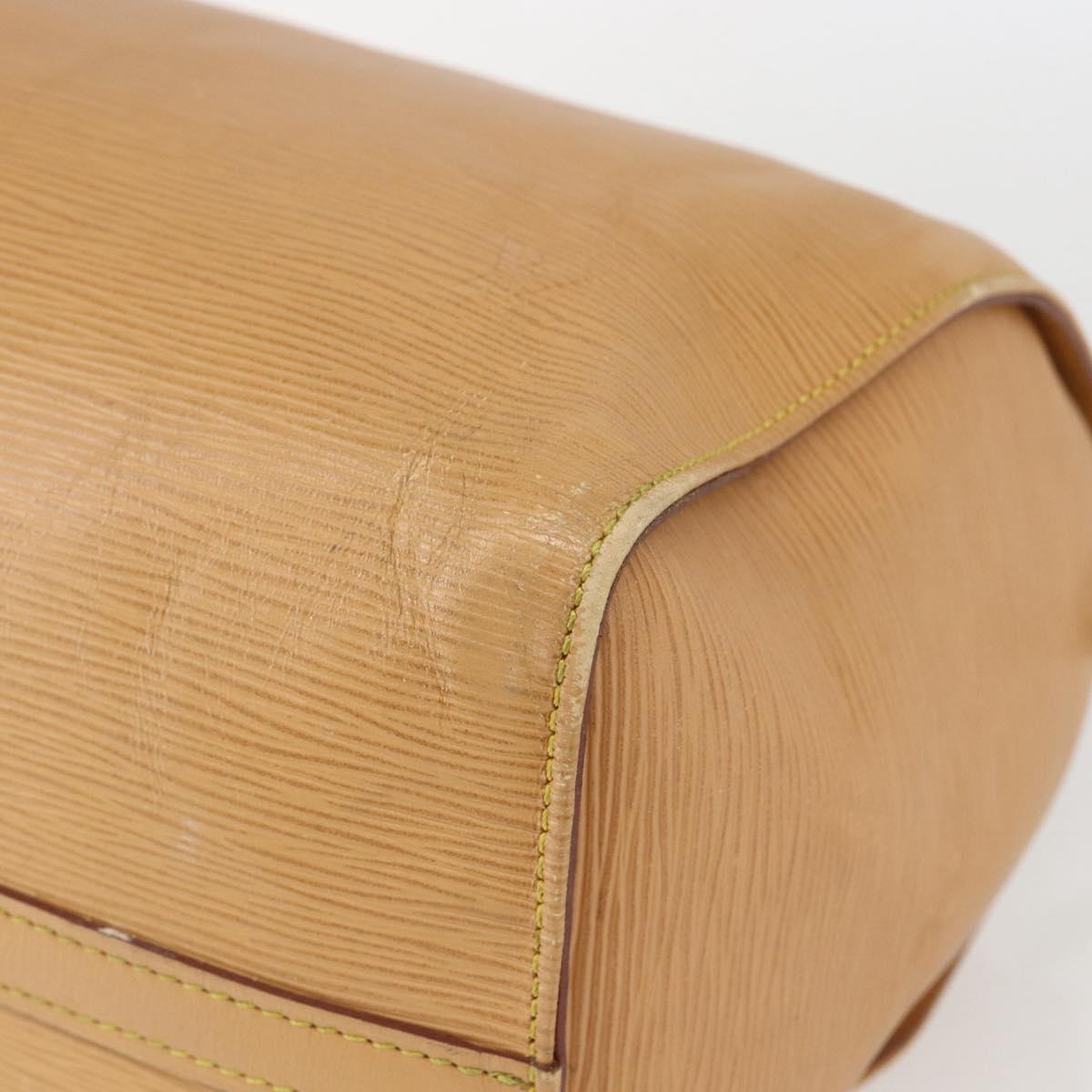 LOUIS VUITTON Epi Speedy 30 Hand Bag Beige LV Auth 157028