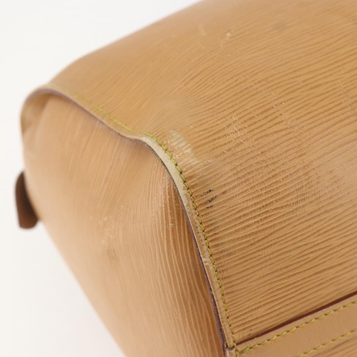 LOUIS VUITTON Epi Speedy 30 Hand Bag Beige LV Auth 157028