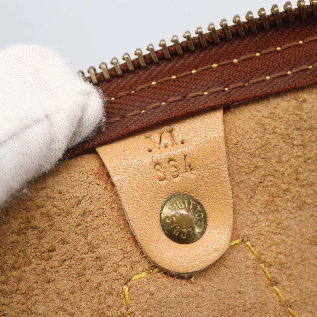 LOUIS VUITTON Epi Speedy 30 Hand Bag Beige LV Auth 157028