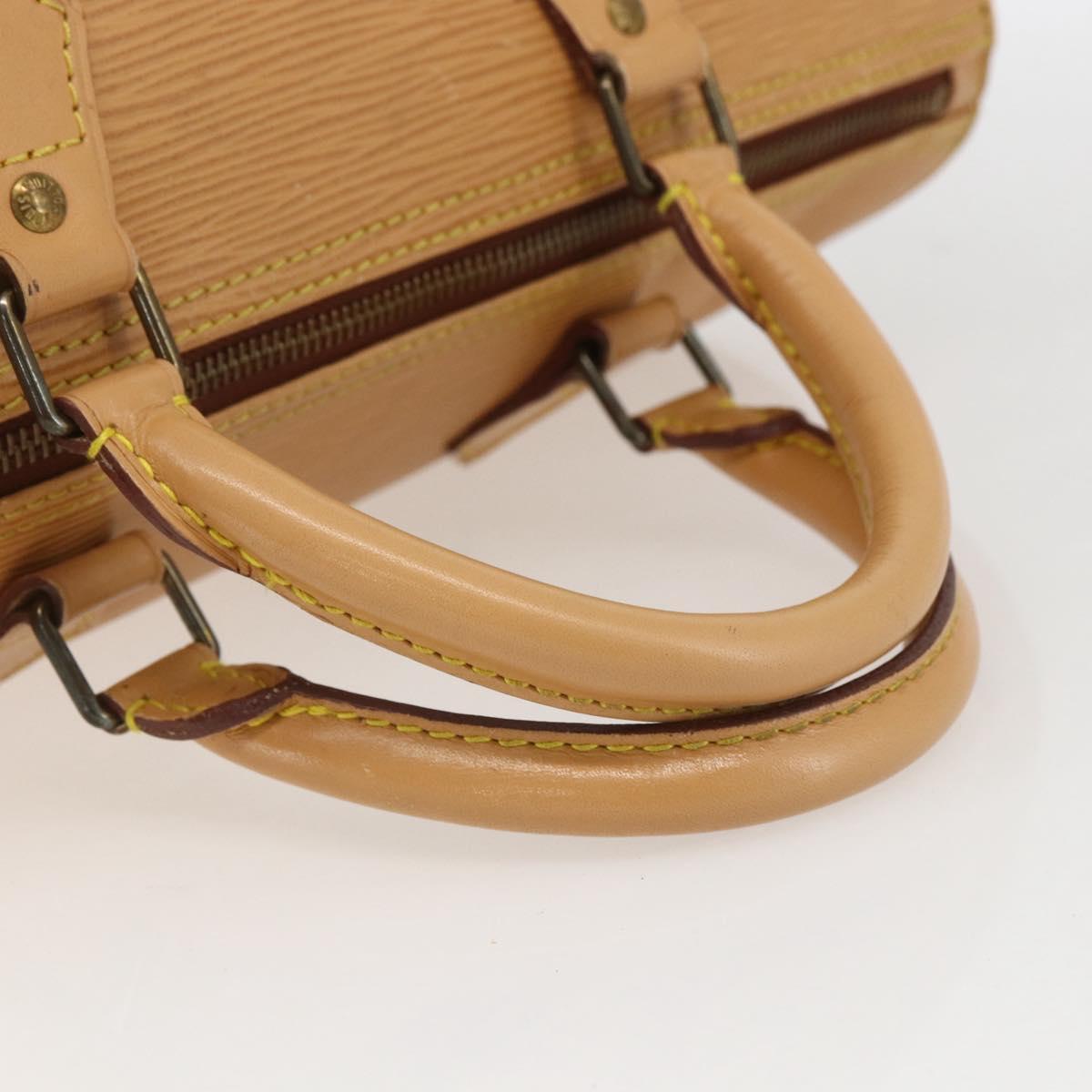LOUIS VUITTON Epi Speedy 30 Hand Bag Beige LV Auth 157028