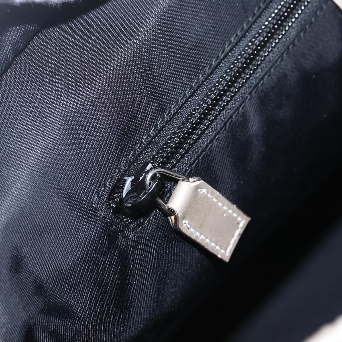 GUCCI GG Implementation Tote Bag PVC Silver 211137 Auth 157030