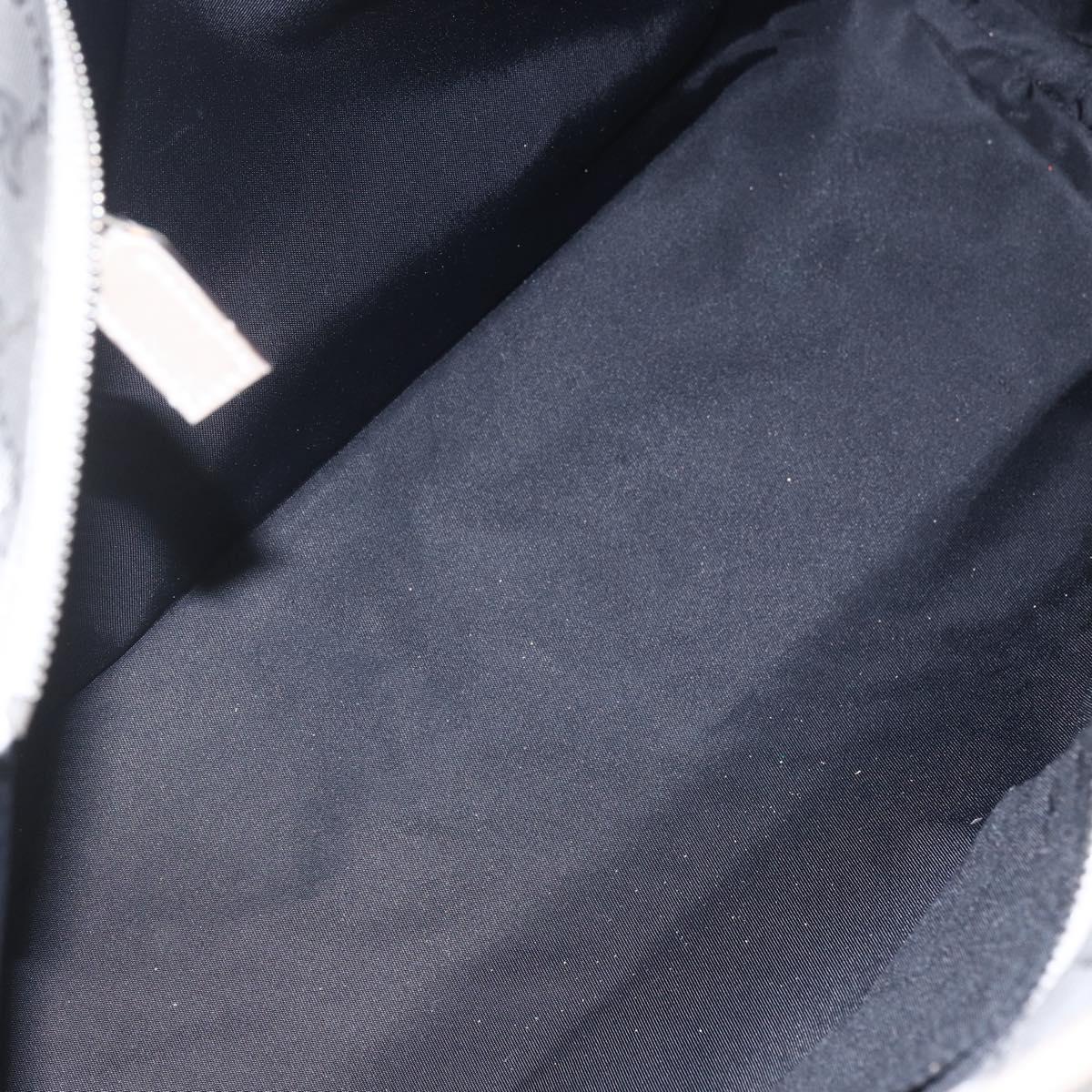 GUCCI GG Implementation Tote Bag PVC Silver 211137 Auth 157030