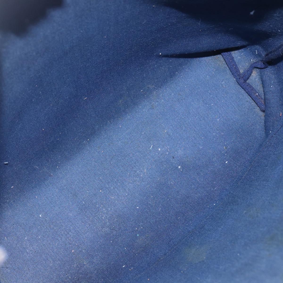 GUCCI GG Supreme Sherry Line Tote Bag PVC Navy Gold 904 02 003 Auth 157032