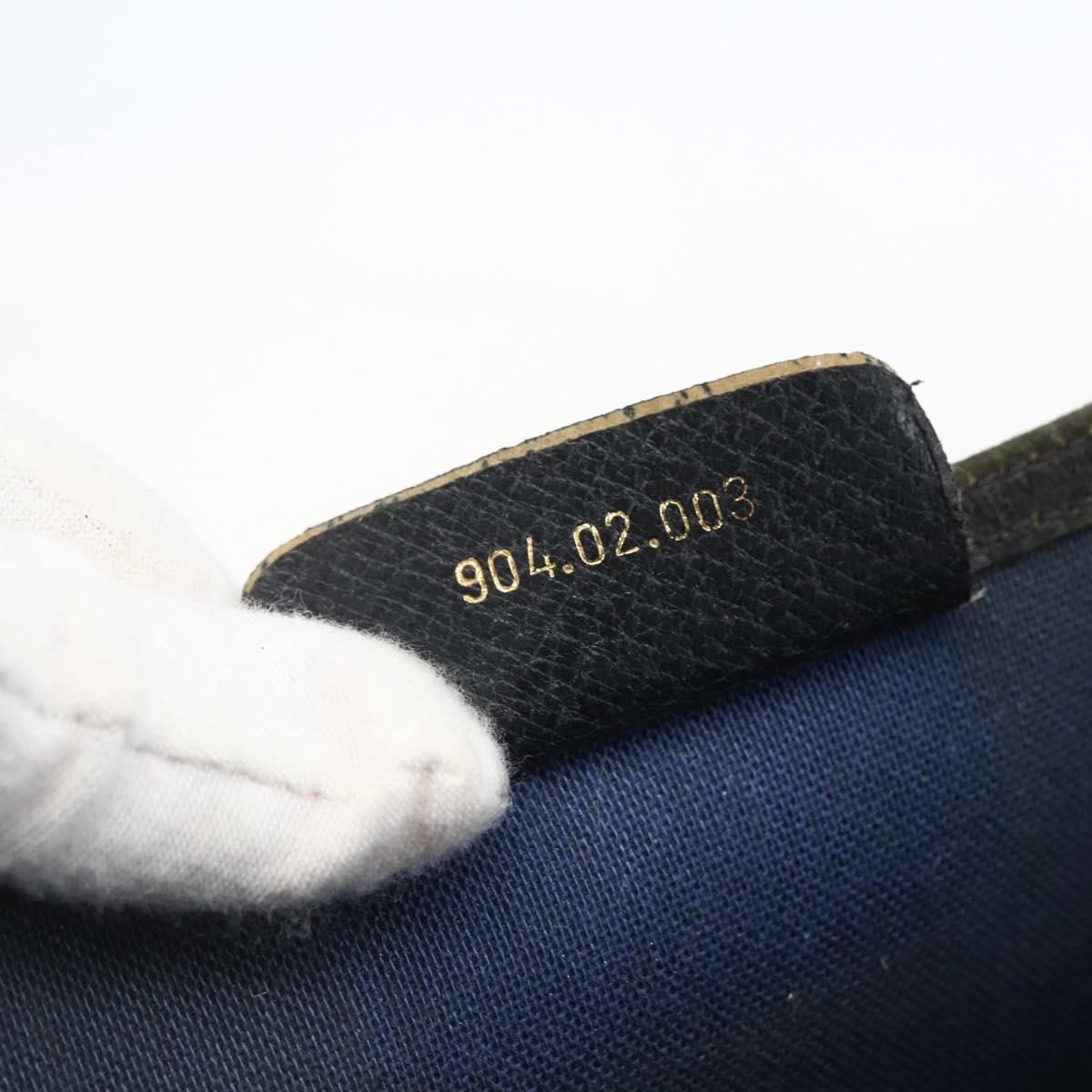 GUCCI GG Supreme Sherry Line Tote Bag PVC Navy Gold 904 02 003 Auth 157032